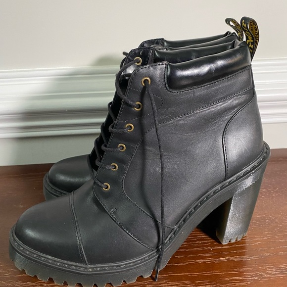 Discontinued Dr. Martens Averil Heeled Boot - Black, Size US 11 / EU 43 - Picture 9 of 9